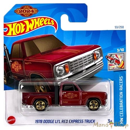 Hot Wheels - HW Celebration Racers - 1978 Dodge LI'L Red Express Truck
