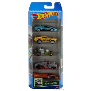 Hot Wheels - Retro Racers 5 db-os kisautó készlet