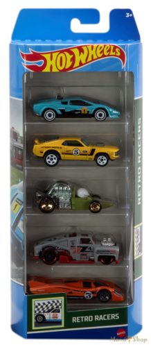 Hot Wheels - Retro Racers 5 db-os kisautó készlet