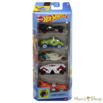 Hot Wheels - Street Beasts - 5 db-os autó készlet