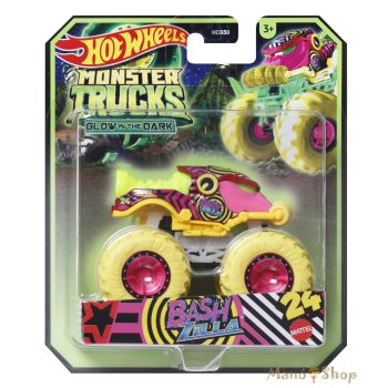   Hot Wheels - Monster Trucks - Bash Zilla - Sötétben világító autó