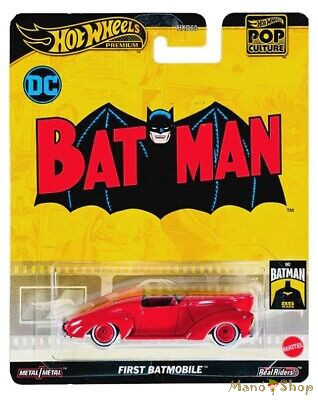 Hot Wheels Premium - Pop Culture - Batman First Batmobile (sérült csomagolás)