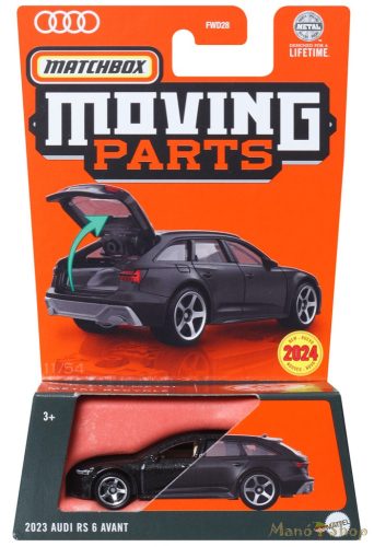 Matchbox Moving Parts - 2023 Audi RS 6 Avant - nyitható kisautó
