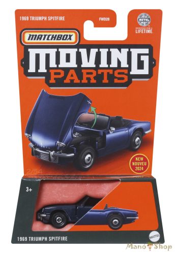 Matchbox Moving Parts - 1969 Triumph Spitfire - nyitható kisautó