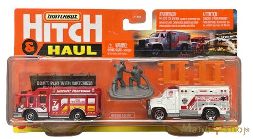Matchbox - Hitch & Haul - Hazard Squad / MBX Mobile Light Truck