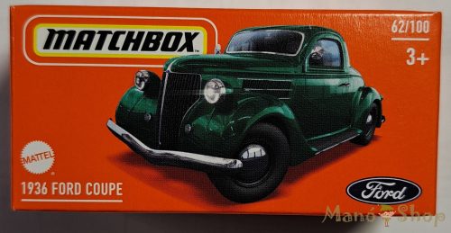 Matchbox - 1936 Ford Coupe - kisautó papírcsomagban