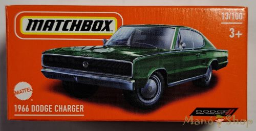 Matchbox - 1966 Dodge Charger - kisautó papírcsomagban