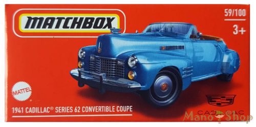 Matchbox - 1941 Cadillac Series 62 Convertible Coupe - Kisautó papírdobozban
