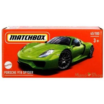 Matchbox - Porsche 918 Spyder - kisautó papírcsomagban