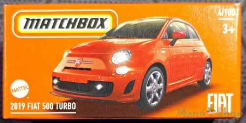 Matchbox - 2019 Fiat 500 Turbo - kisautó papírcsomagban