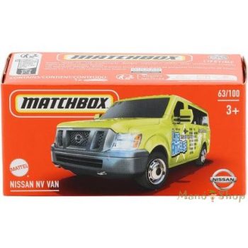 Matchbox - Nissan NV Van - kisautó papírcsomagban