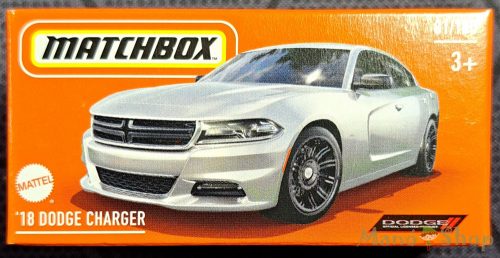 Matchbox - '18 Dodge Charger - kisautó papírcsomagban