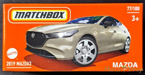 Matchbox - 2019 Mazda 3 - kisautó papírcsomagban