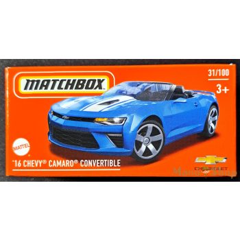   Matchbox - '16 Chevy Camaro Convertible - Kisautó papírdobozban