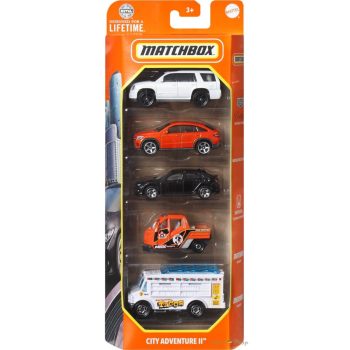 Matchbox - Kisautók City Adventure II. 5 db-os szett