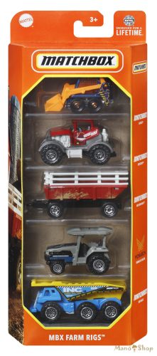 Matchbox - Kisautók MBX Farm Rigs 5 db-os szett