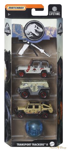 Matchbox - Kisautók Jurassic World Transport Trackers II 5 db-os szett