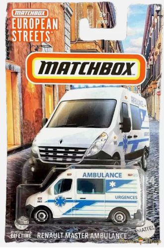 Matchbox Európa Kollekció - Renault Master Ambulance "sérült csomagolás"