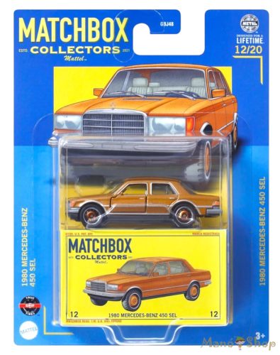 Matchbox Collectors - 1980 Mercedes-Benz 450 SEL - Gyűjtői kisautó
