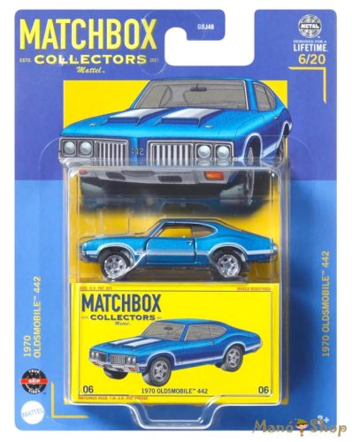 Matchbox Collectors - 1970 Oldsmobile 442 - Gyűjtői kisautó (sérült csomagolás)