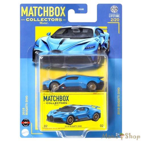 Matchbox Collectors - 2018 Bugatti Divo - Gyűjtői kisautó 