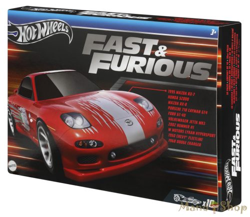 Hot Wheels - Fast & Furious - 10 db-os ajándékszett