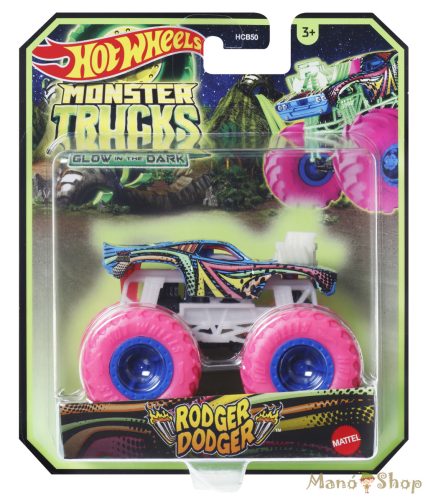 Hot Wheels - Monster Trucks - Rodger Dodger - Sötétben világító autó