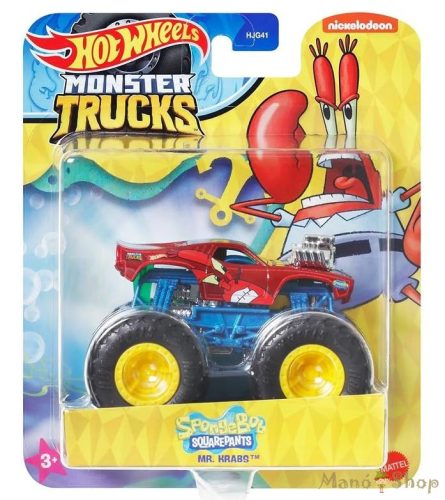 Hot Wheels Monster Trucks - SpongeBob - Rák úr