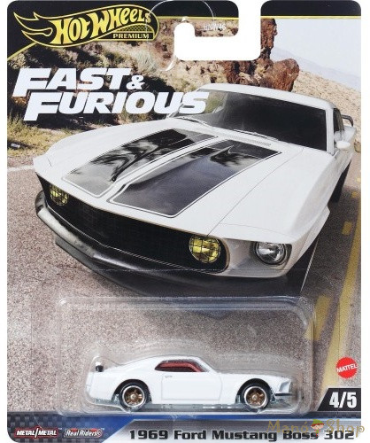 Hot Wheels Premium - Fast and Furious - 1969 Ford Mustang Boss 302