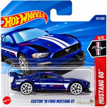   Hot Wheels : Mustang 60 : Custom '18 Ford Mustang GT fém kisautó