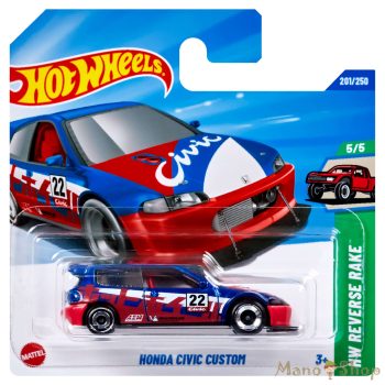   Hot Wheels : HW Reverse Rake : Honda Civic Custom fém kisautó
