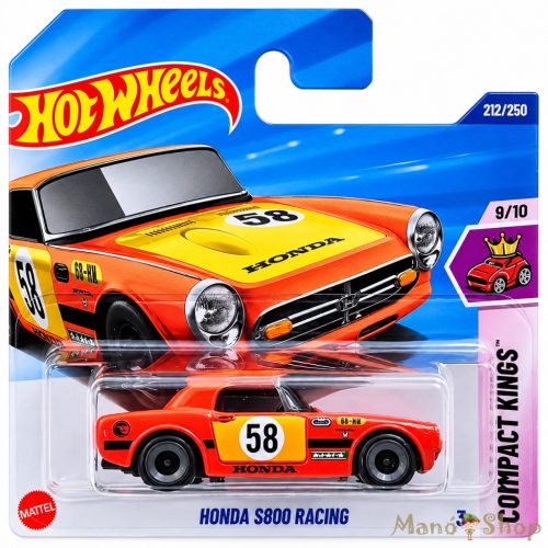 Hot Wheels : Compact Kings : Honda S800 Racing fém kisautó (Treasure Hunt)