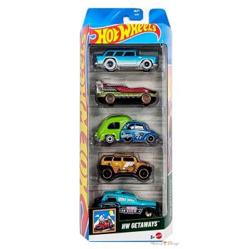 Hot Wheels - HW Getaways - 5 db-os autó készlet