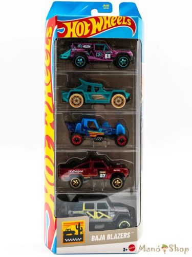 Hot Wheels - Baja Blazers - 5 db-os autó készlet