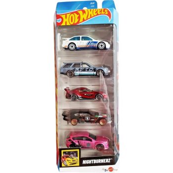Hot Wheels - Nightburnerz - 5 db-os autó készlet