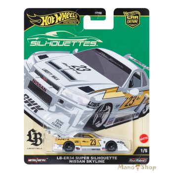   Hot Wheels Premium - Car Culture - Silhouettes - LB-ER34 Super Silhouette Nissan Skyline 