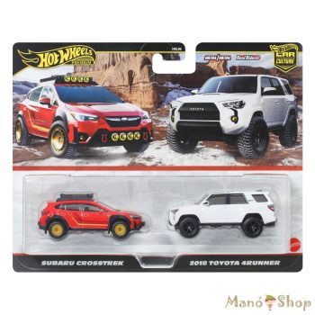   Hot Wheels Premium - Car Culture 2 db -os Pack - Subaru Crosstrek & 2018 Toyota 4Runner
