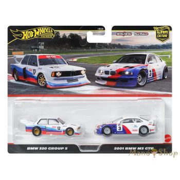   Hot Wheels Premium - Car Culture 2 db -os Pack - BMW 320 Group 5 & 2001 BMW M3 GTR