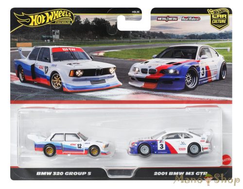 Hot Wheels Premium - Car Culture 2 db -os Pack - BMW 320 Group 5 & 2001 BMW M3 GTR