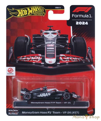 Hot Wheels Premium - Formula 1 - MoneyGram Haas F1 Team - VF-24 (#27)