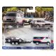 Hot Wheels Premium Team Transport: DMC Delorian / HW Rally Haulerszállító autó