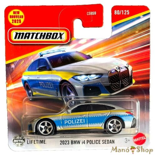 Matchbox - 2023 BMW i4 Police Sedan (sérült csomagolás)