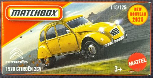 Matchbox - 1970 Citroen 2CV - kisautó papírcsomagban