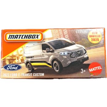 Matchbox - Ford E-Transit Custom - kisautó papírcsomagban