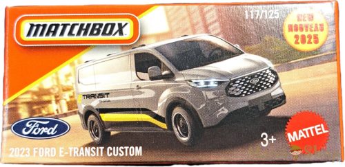 Matchbox - Ford E-Transit Custom - kisautó papírcsomagban