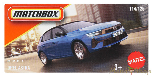 Matchbox - Opel Astra - kisautó papírcsomagban