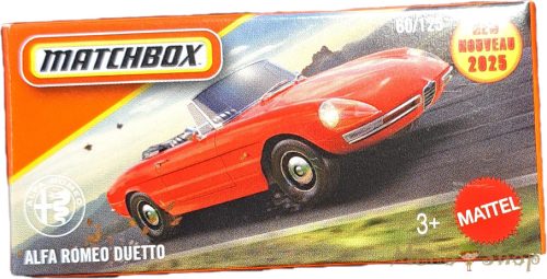 Matchbox - Alfa Romeo Duetto - kisautó papírcsomagban