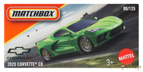 Matchbox - 2020 Corvette C8 - kisautó papírcsomagban