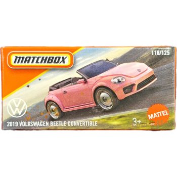   Matchbox - 2018 Volkswagen Beetle Convertible - kisautó papírcsomagban