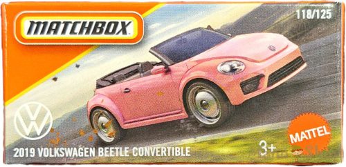 Matchbox - 2018 Volkswagen Beetle Convertible - kisautó papírcsomagban